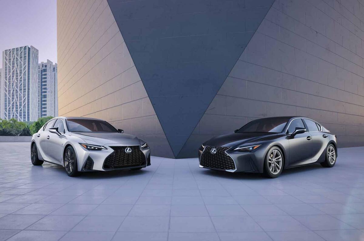 2021 Lexus IS front two models 2021 Lexus IS front two models