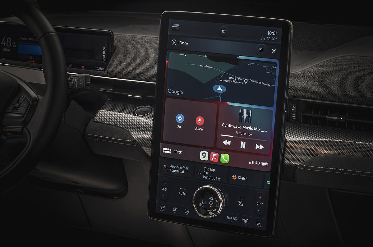 Ford Mustang Mach-E GT infotainment screen