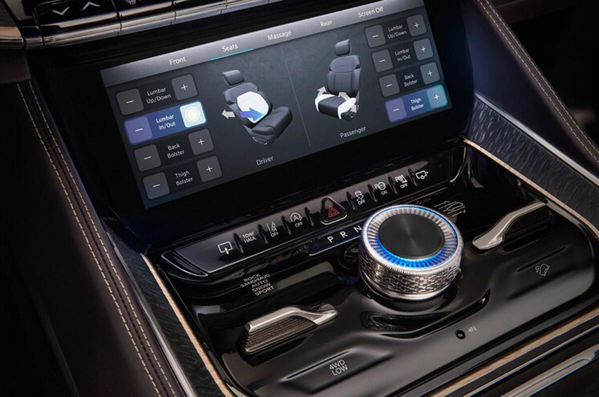 2020 Jeep Grand Wagoneer concept - controls 2020 Jeep Grand Wagoneer concept - controls