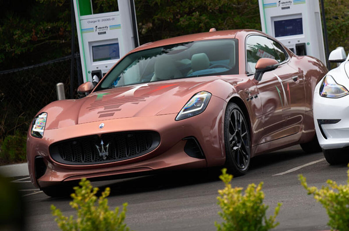 2022 Maserati Granturismo charging at Pebble beach (4) (1) 2022 Maserati Granturismo charging at Pebble beach (4) (1)