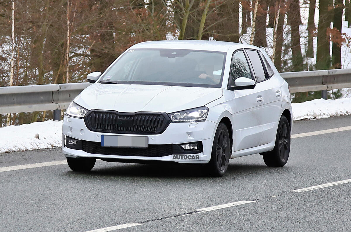 2022 Skoda Fabia prototype315 2022 Skoda Fabia prototype315