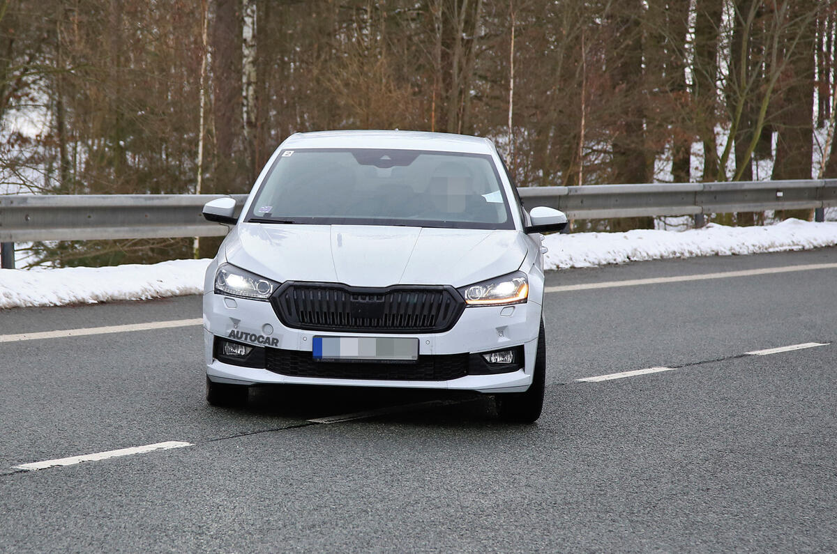 2022 Skoda Fabia prototype318 2022 Skoda Fabia prototype318