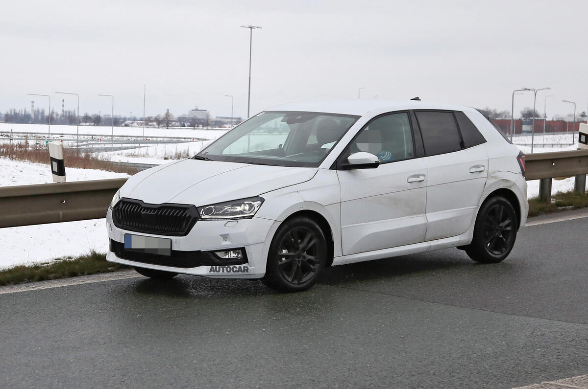 2022 Skoda Fabia prototype342 2022 Skoda Fabia prototype342