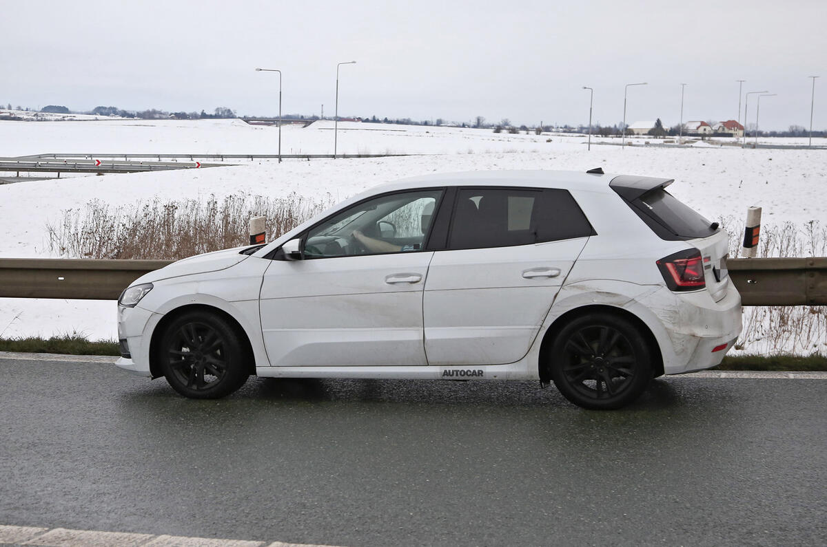 2022 Skoda Fabia prototype345 2022 Skoda Fabia prototype345