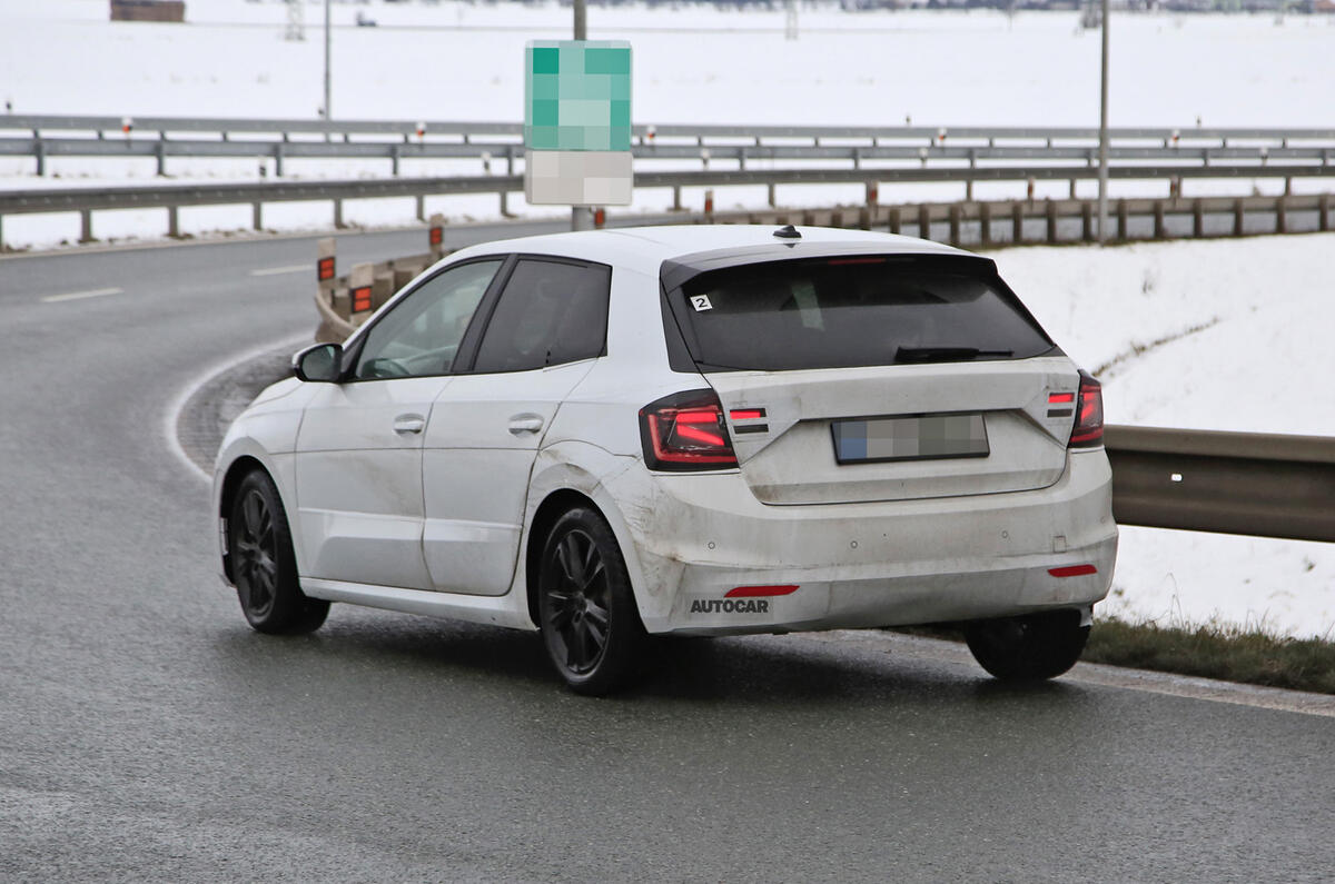 2022 Skoda Fabia prototype348 2022 Skoda Fabia prototype348