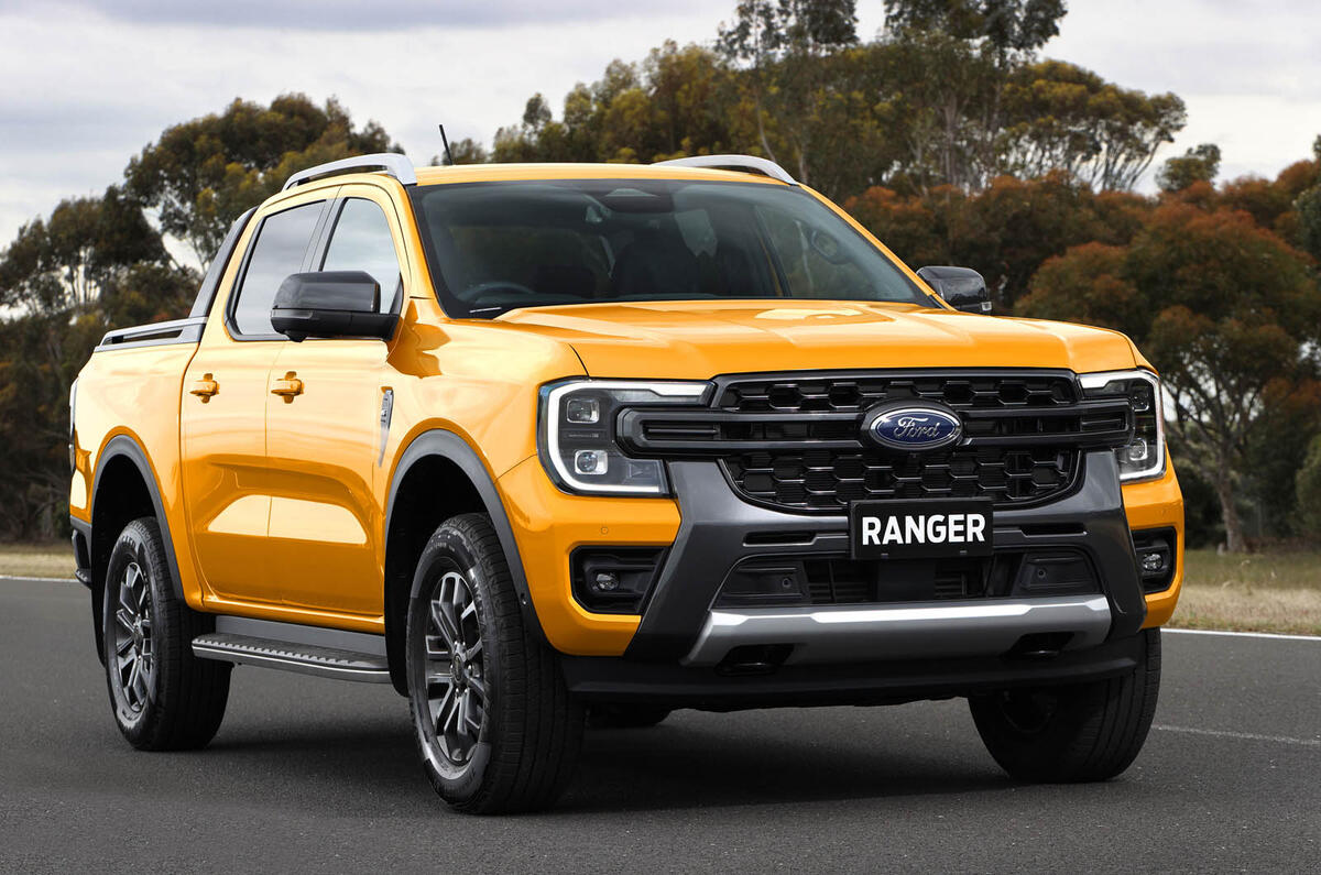 2022Ford NextGenRanger Wildtrak Front3QTR static tarmac2 2022Ford NextGenRanger Wildtrak Front3QTR static tarmac2