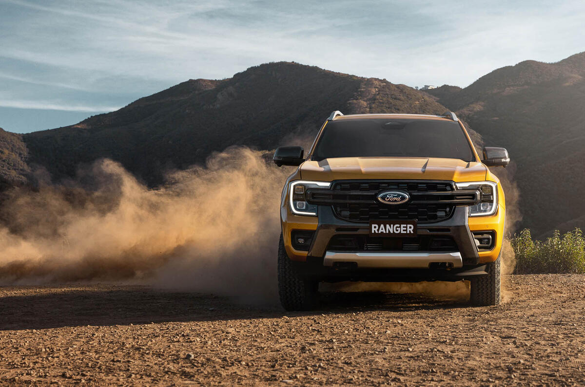 2022Ford NextGenRanger Wildtrak headon sand 2022Ford NextGenRanger Wildtrak headon sand