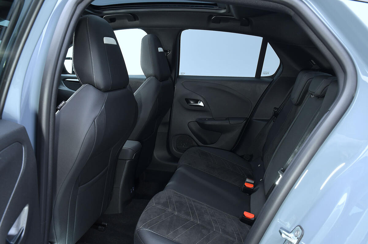 2023 Vauxhall Corsa interior rear 2023 Vauxhall Corsa interior rear