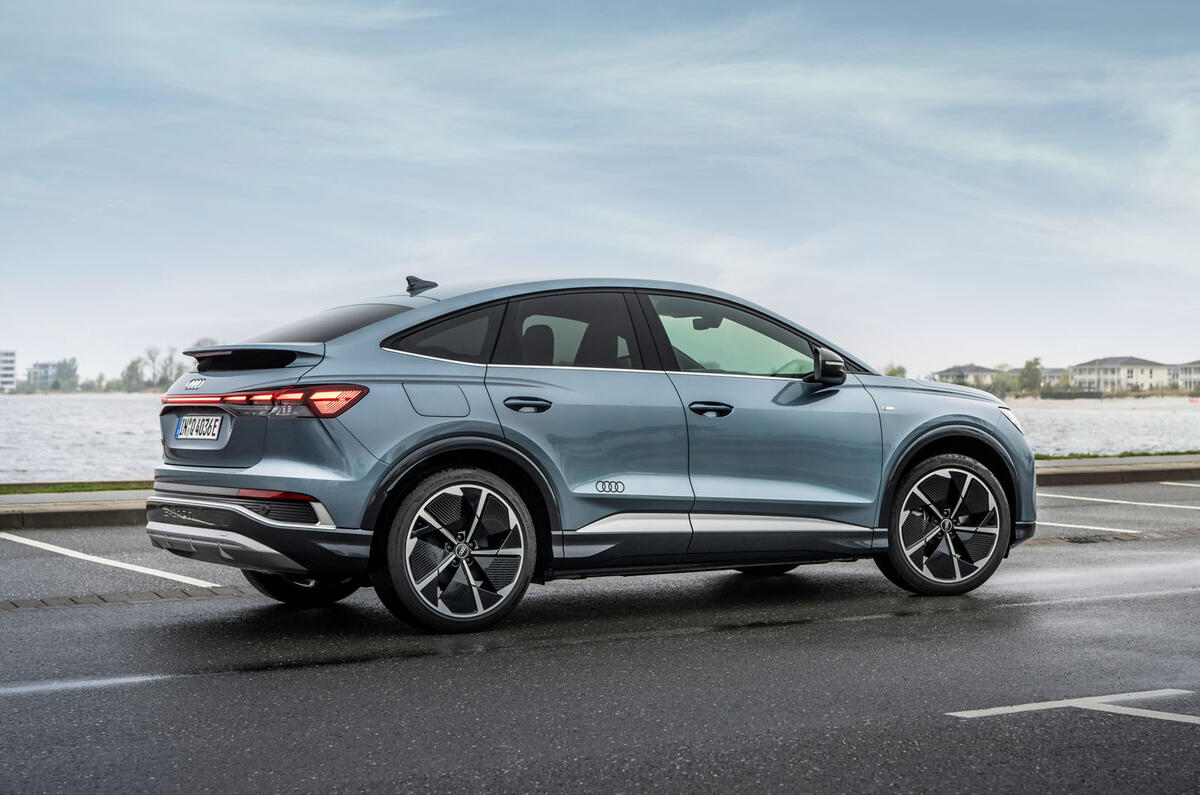 2024 Audi Q4 E Tron Sportback rear quarter