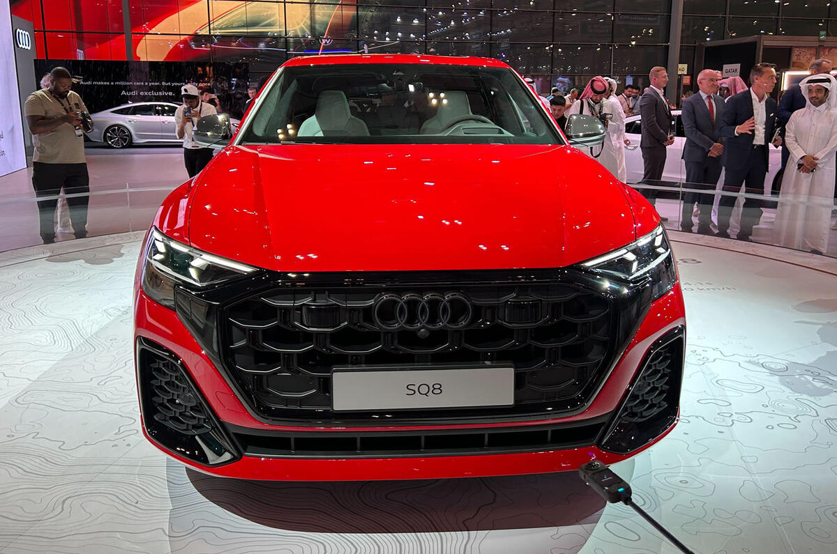 2024 Audi SQ8 Qatar motor show front 2024 Audi SQ8 Qatar motor show front