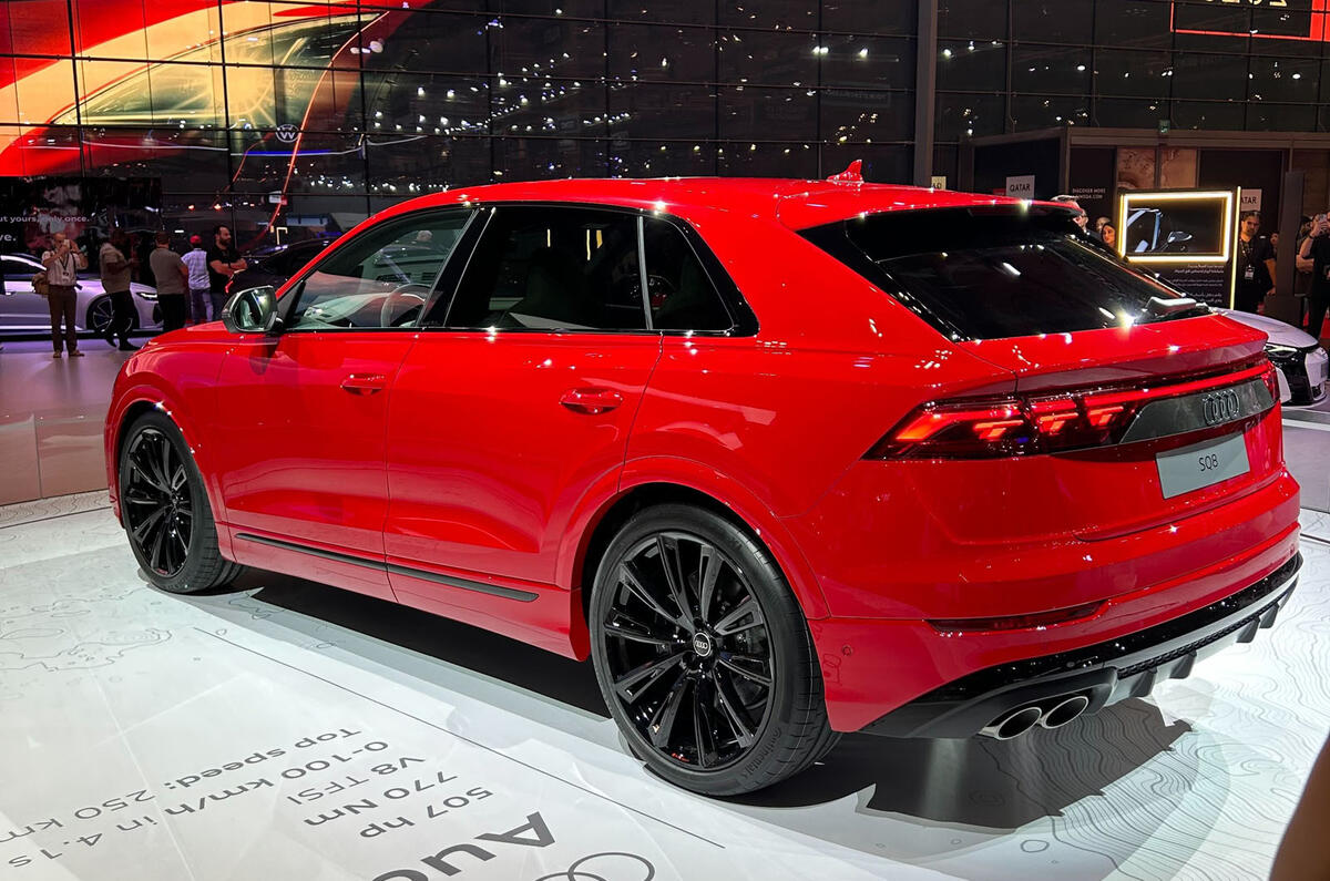 2024 Audi SQ8 Qatar motor show rear quarter 2024 Audi SQ8 Qatar motor show rear quarter