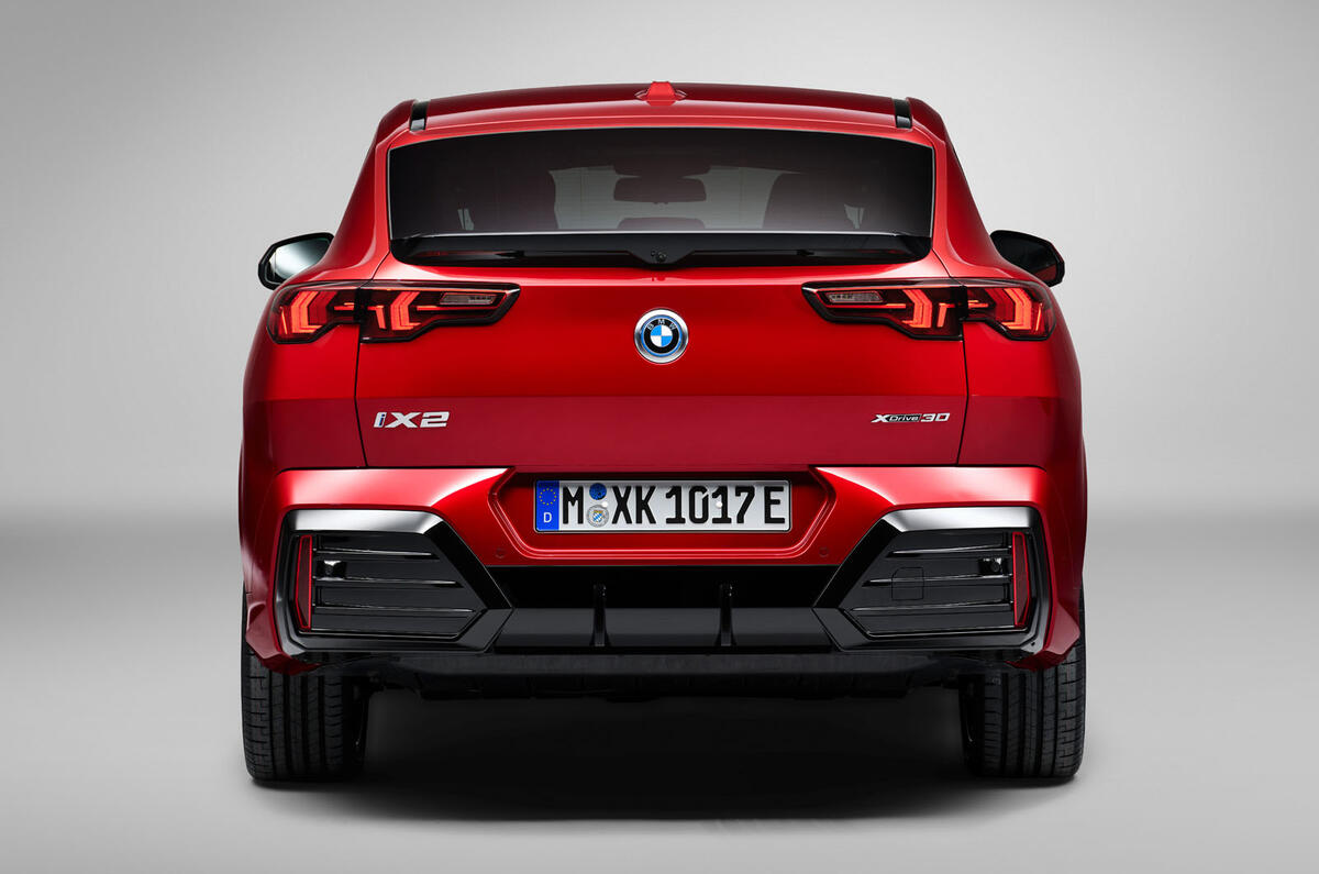 2024 BMW iX2 rear studio