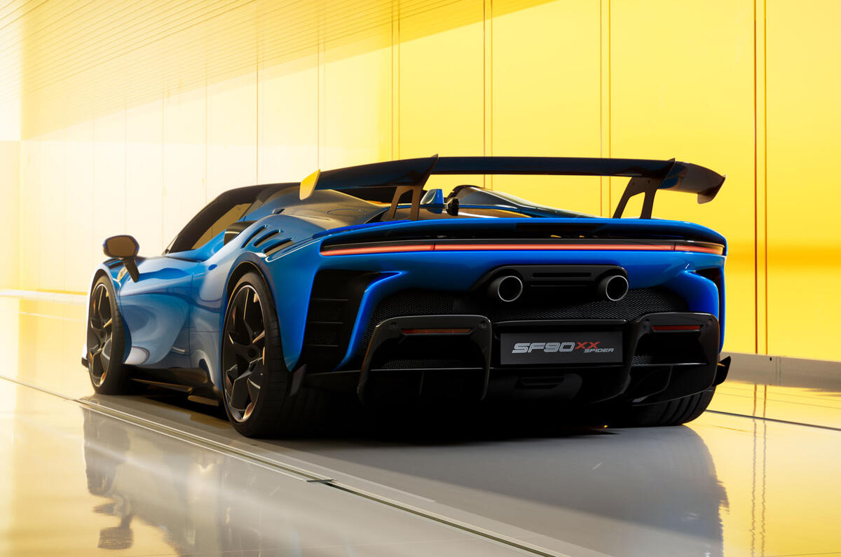 2024 Ferrari SF90 XX Spider rear quarter low 2024 Ferrari SF90 XX Spider rear quarter low