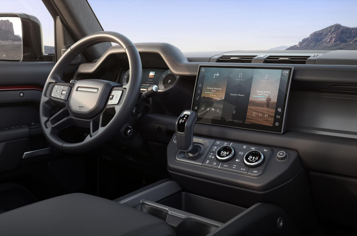 2024 Land Rover Defender refresh dashboard 2024 Land Rover Defender refresh dashboard