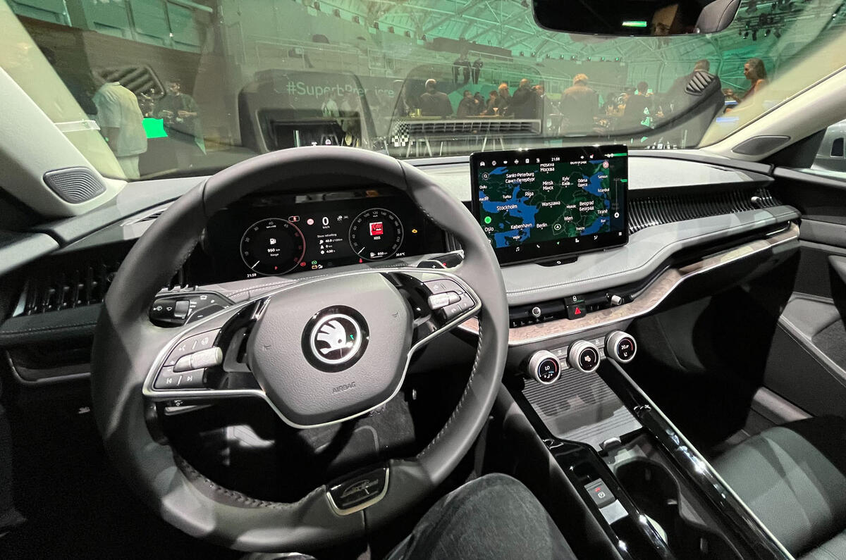2024 Skoda Superb estate dashboard 2024 Skoda Superb estate dashboard
