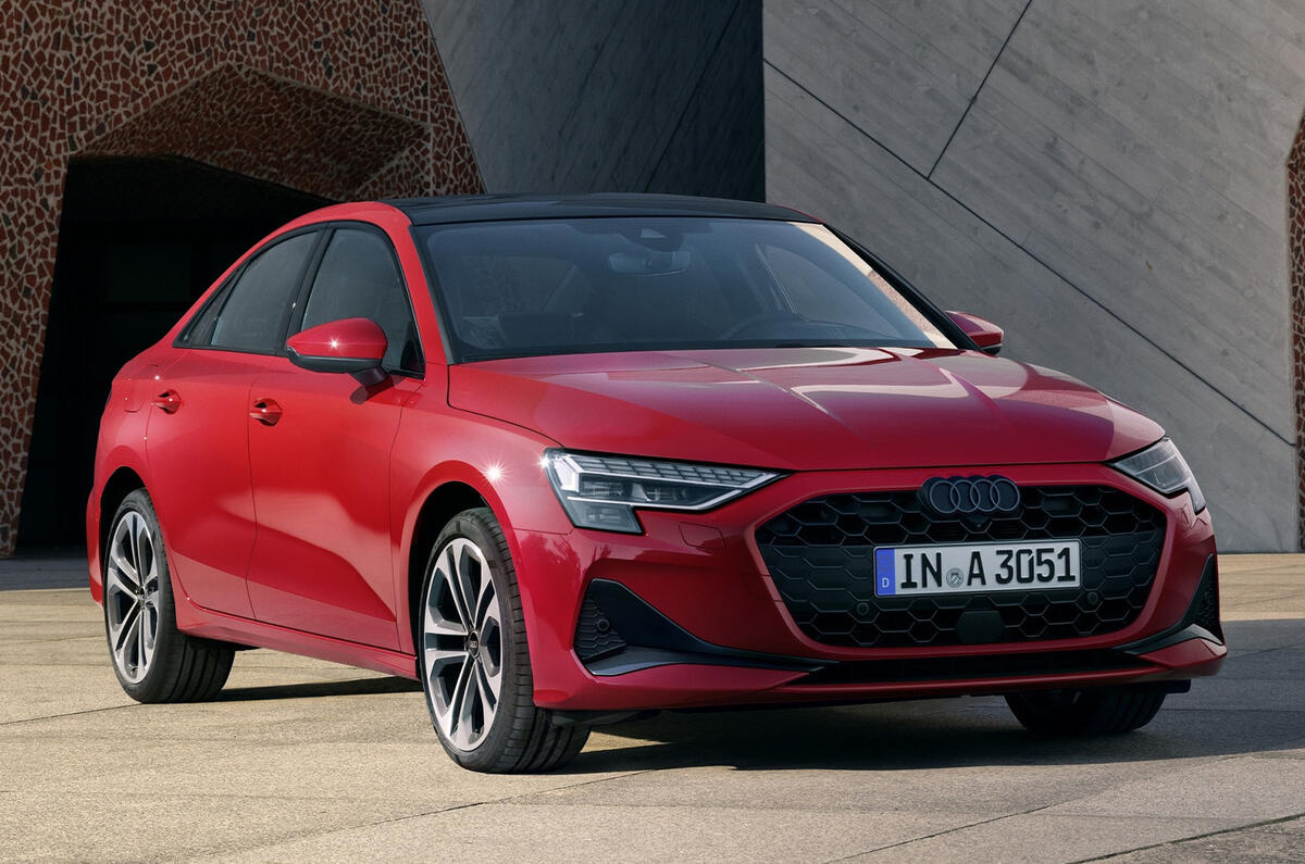2024 Audi A3 saloon front static 2024 Audi A3 saloon front static