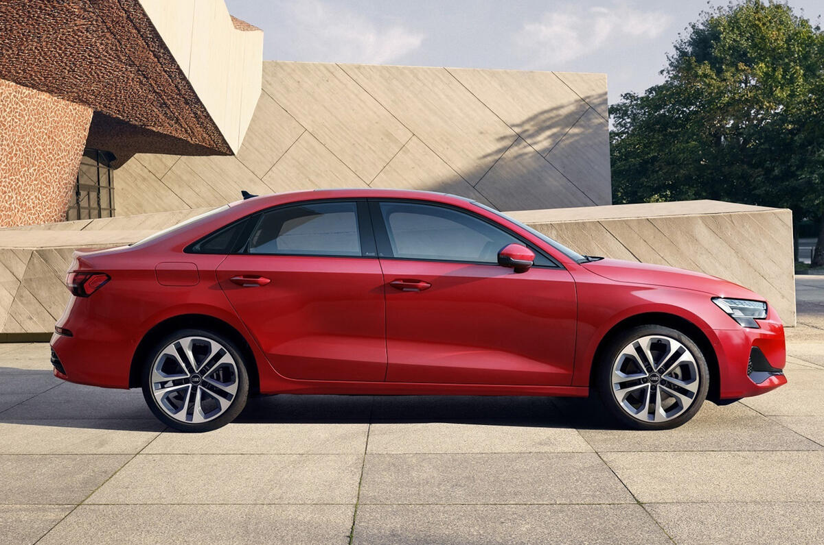 2024 Audi A3 saloon side static 2024 Audi A3 saloon side static
