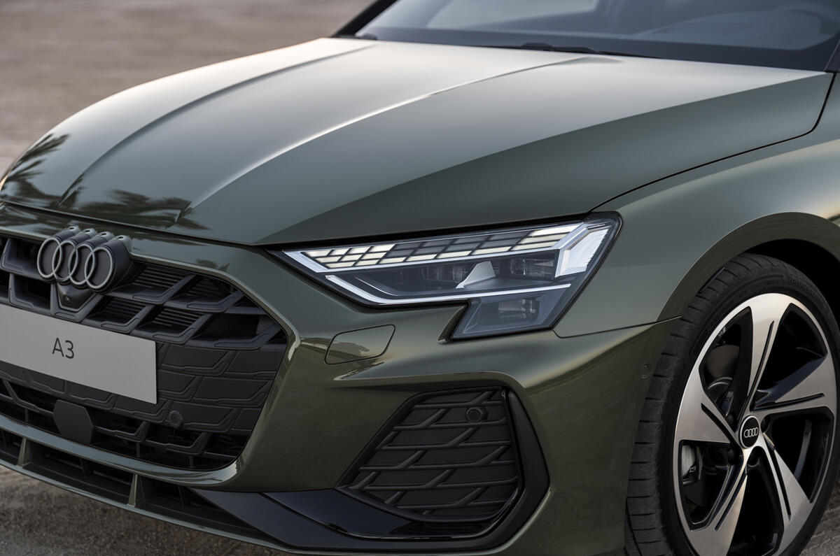 2024 Audi A3 Sportback nose closeup 2024 Audi A3 Sportback nose closeup