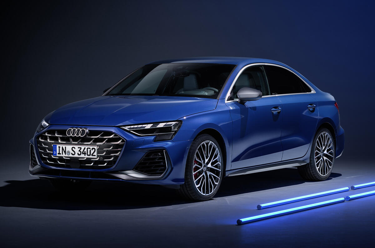 2024 Audi Audi S3 saloon blue studio 2024 Audi Audi S3 saloon blue studio