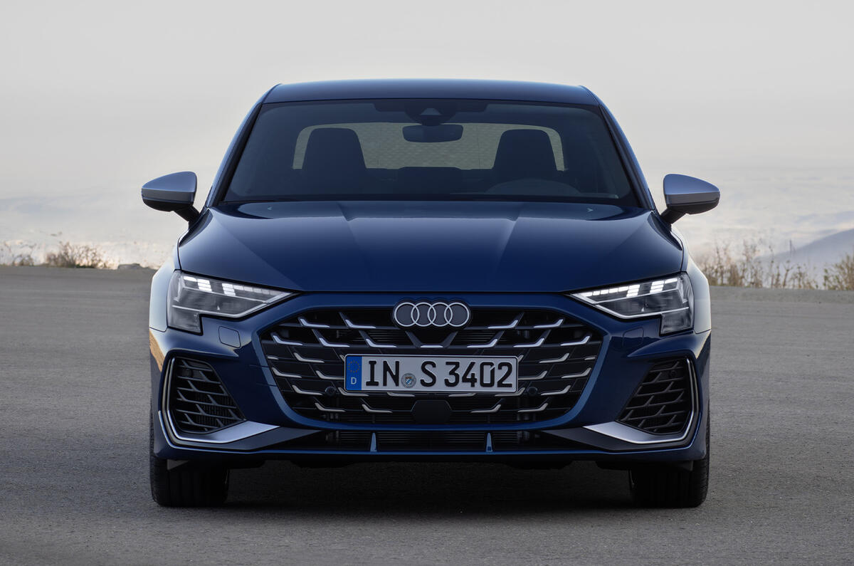 2024 Audi Audi S3 saloon front nose static 2024 Audi Audi S3 saloon front nose static