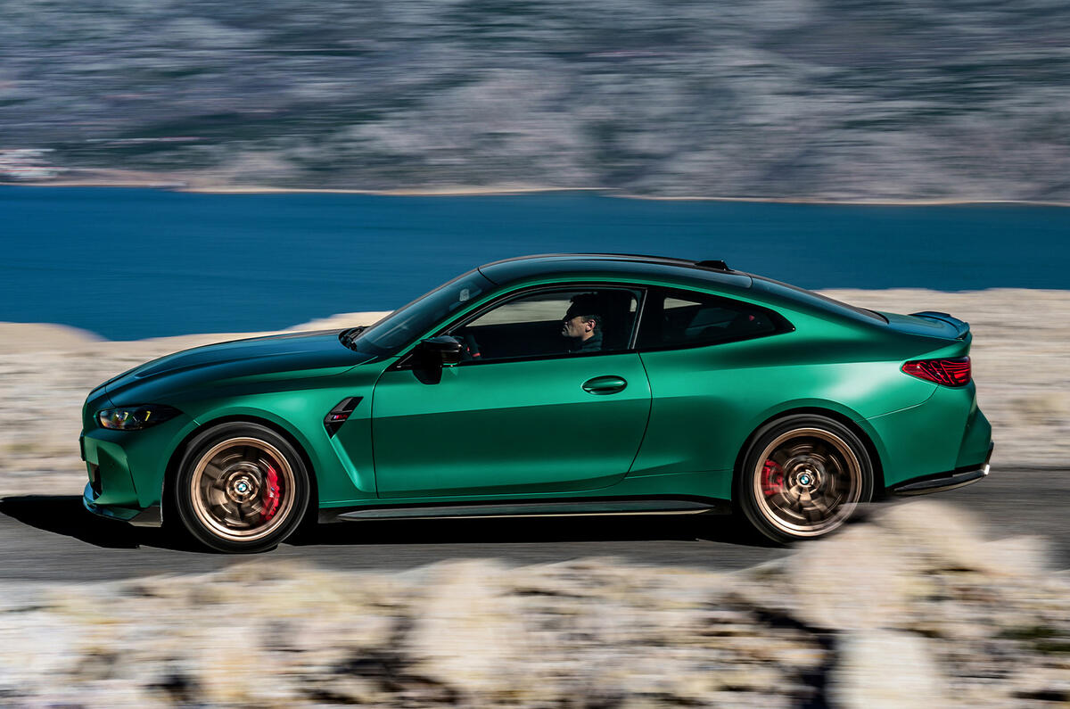 2024 BMW M4 CS side 2024 BMW M4 CS side