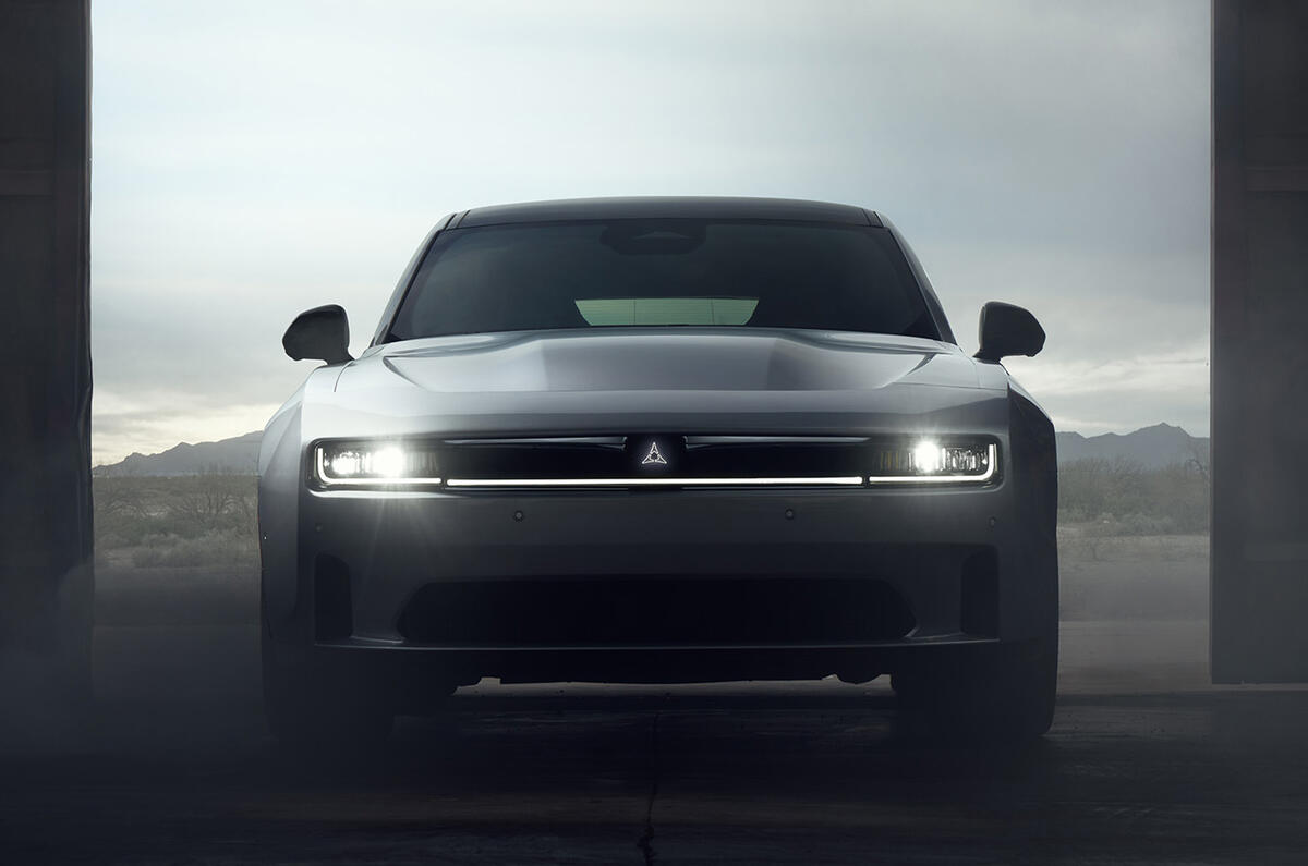 2024 Dodge Charger EV head on 2024 Dodge Charger EV head on