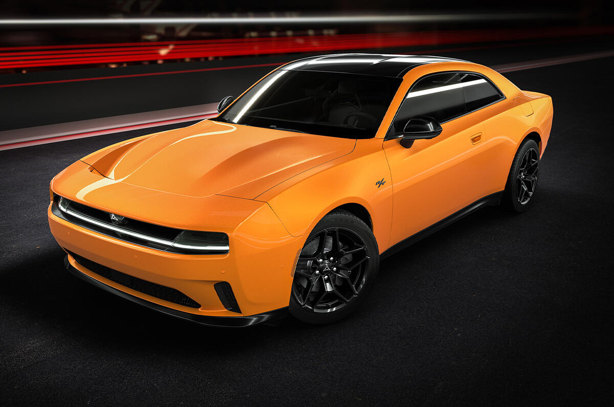 2024 Dodge Charger orange  front 2024 Dodge Charger orange  front