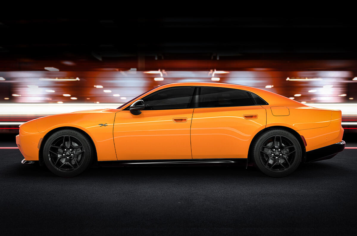 2024 Dodge Charger orange sidef 2024 Dodge Charger orange sidef