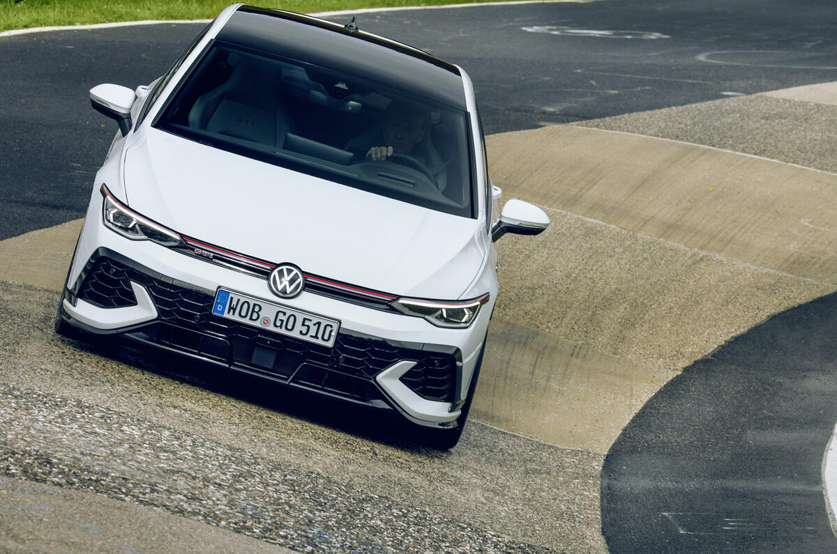 2024 Golf GTI Clubsport on corner 2024 Golf GTI Clubsport on corner