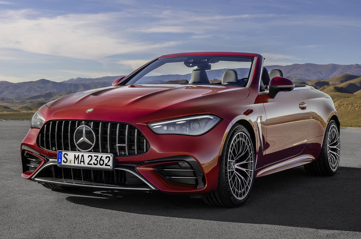 2024 Mercedes AMG CLE53 close up static 2024 Mercedes AMG CLE53 close up static