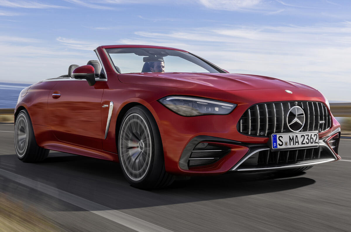 2024 Mercedes AMG CLE53 front left angle 2024 Mercedes AMG CLE53 front left angle