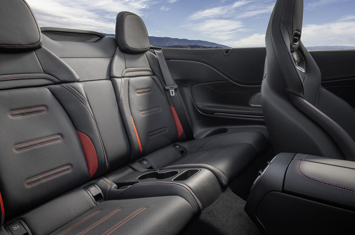 2024 Mercedes AMG CLE53 rear seats 2024 Mercedes AMG CLE53 rear seats