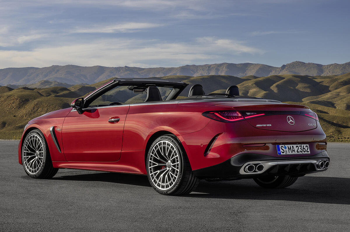 2024 Mercedes AMG CLE53 rear static 2024 Mercedes AMG CLE53 rear static