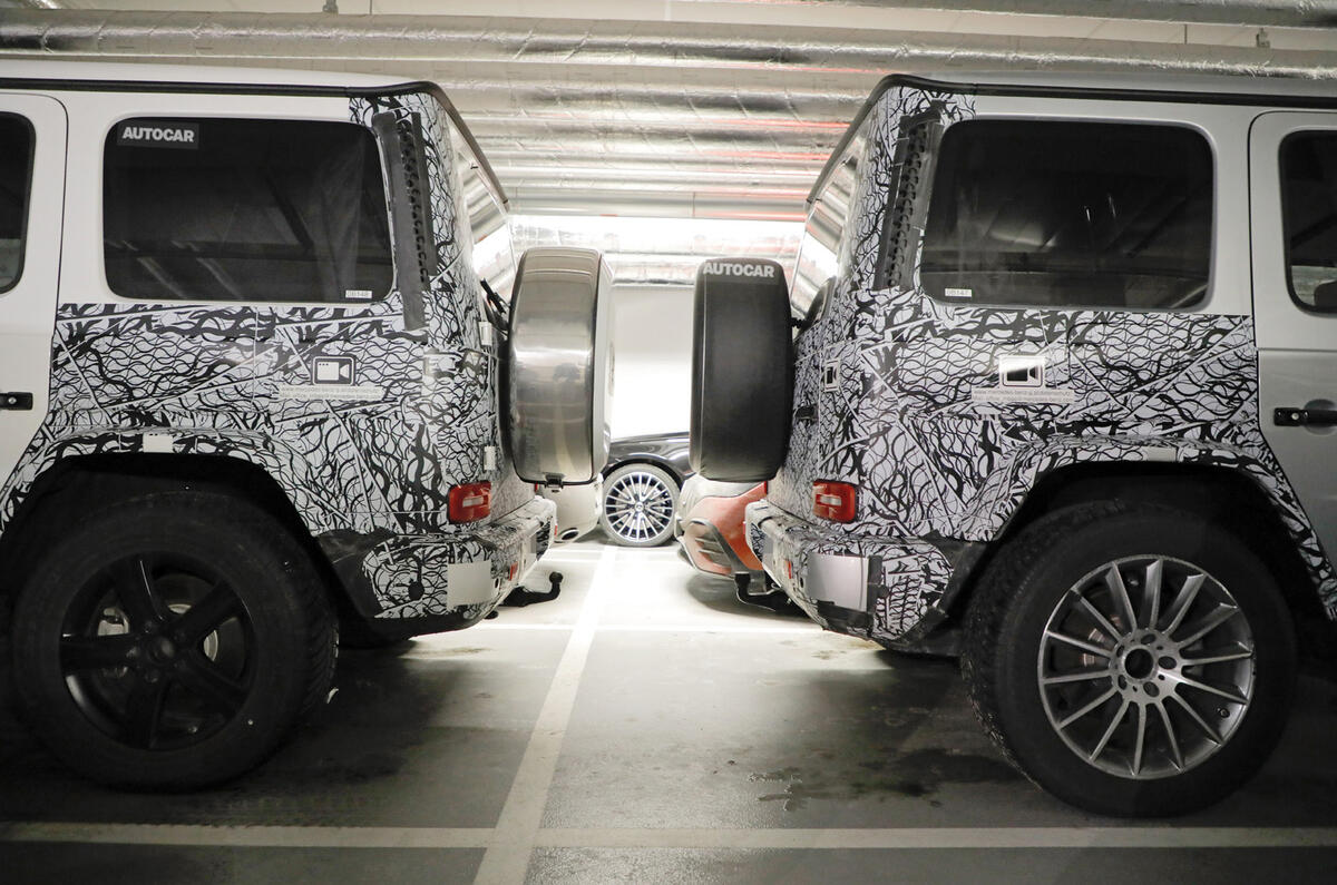 2024 Mercedes G Class two cars rear