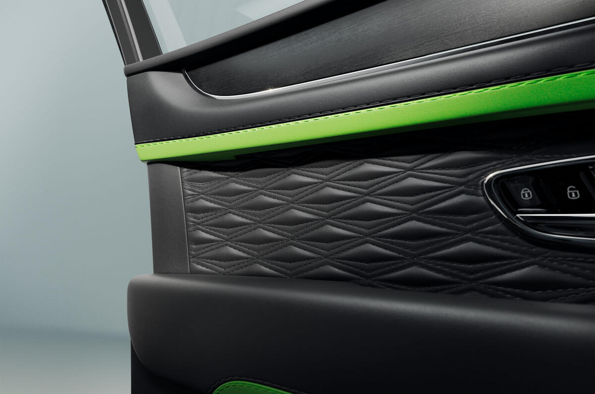 2025 Bentley Bentayga Speed doorcard detail