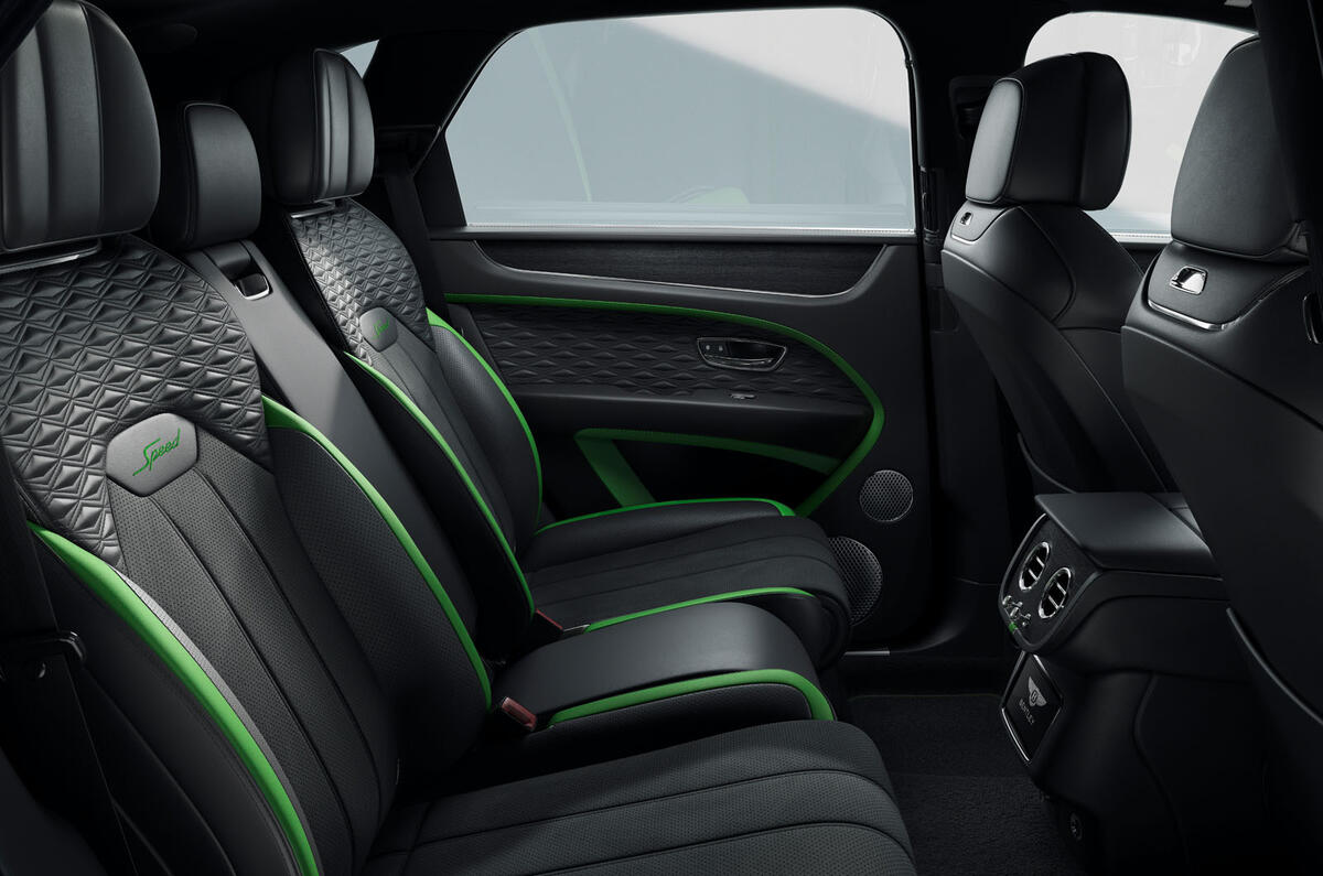 2025 Bentley Bentayga Speed interior rear