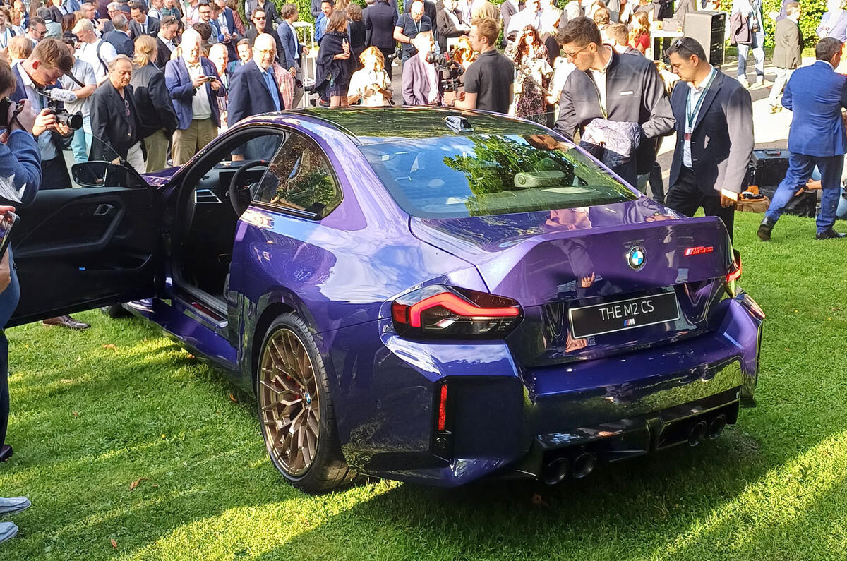 2025 BMW M2 CS Villa dEste AM rear quarter 2025 BMW M2 CS Villa dEste AM rear quarter