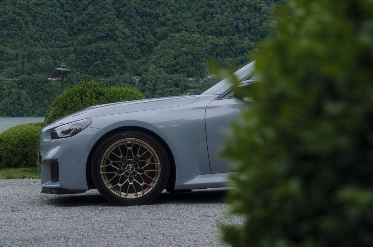 2025 BMW M2 CS Villa dEste front quarter angle 2025 BMW M2 CS Villa dEste front quarter angle