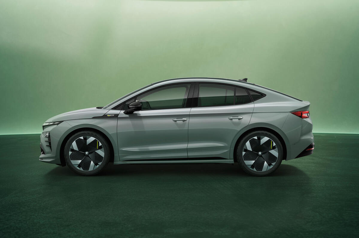 2025 Skoda Enyaq vRS coupe side