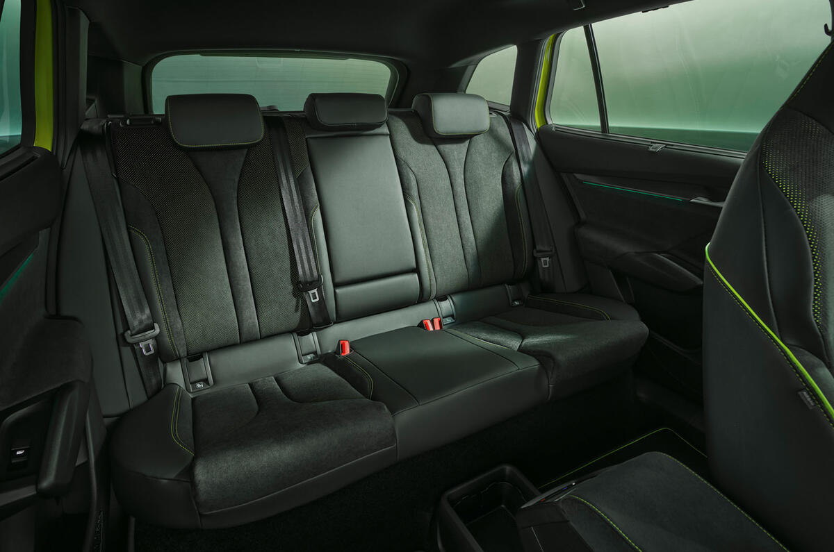 2025 Skoda Enyaq vRS interior rear