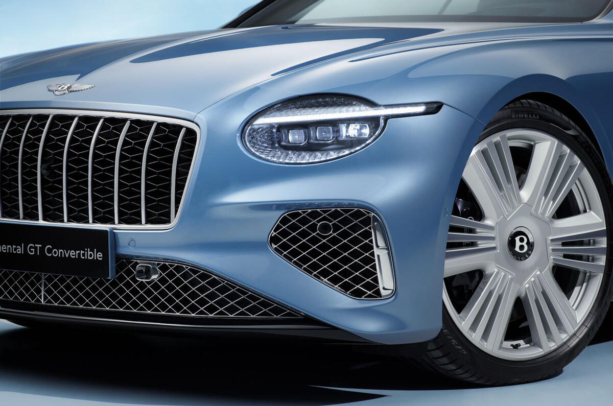 2025 Bentley Continental GT Azure   front detail 2025 Bentley Continental GT Azure   front detail
