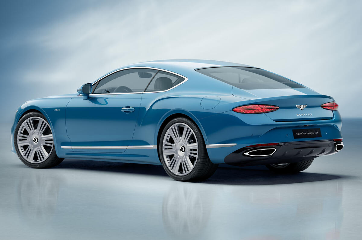 2025 Bentley Continental GT Azure   rear three quarters 2025 Bentley Continental GT Azure   rear three quarters