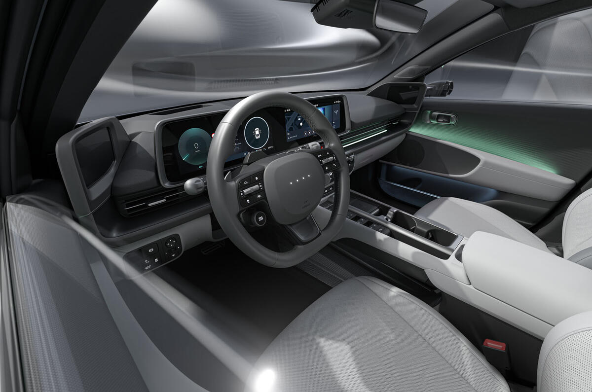 2025 Hyundai Ioniq 6 dashboard and steering wheel 2025 Hyundai Ioniq 6 dashboard and steering wheel