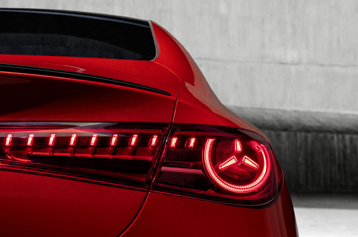 2025 Mercedes Benz CLA   rear light detail 2025 Mercedes Benz CLA   rear light detail