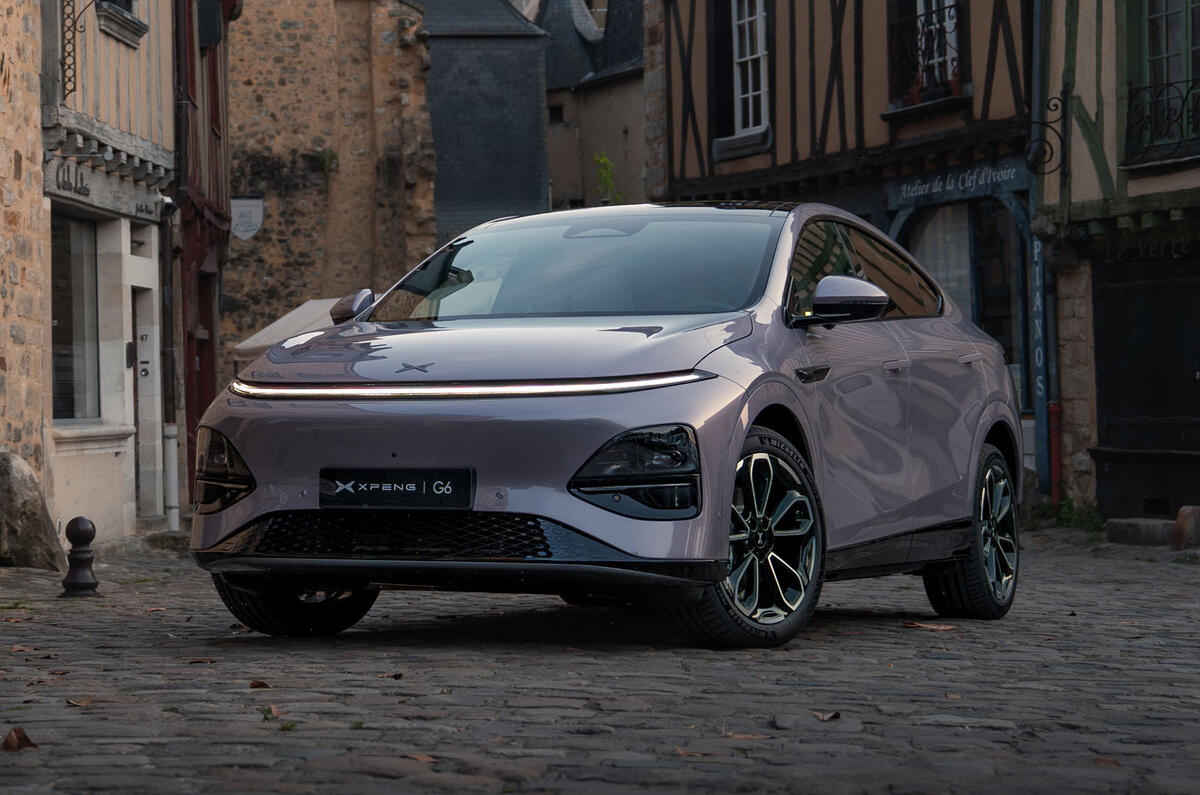 2025 Xpeng G6 in Le Mans village   front quarter