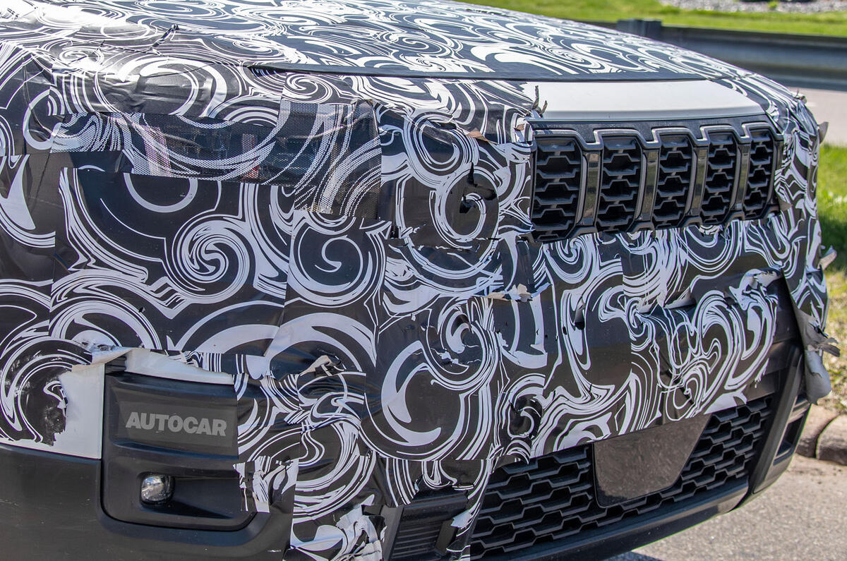 2026 Jeep Cherokee camo front close 2026 Jeep Cherokee camo front close