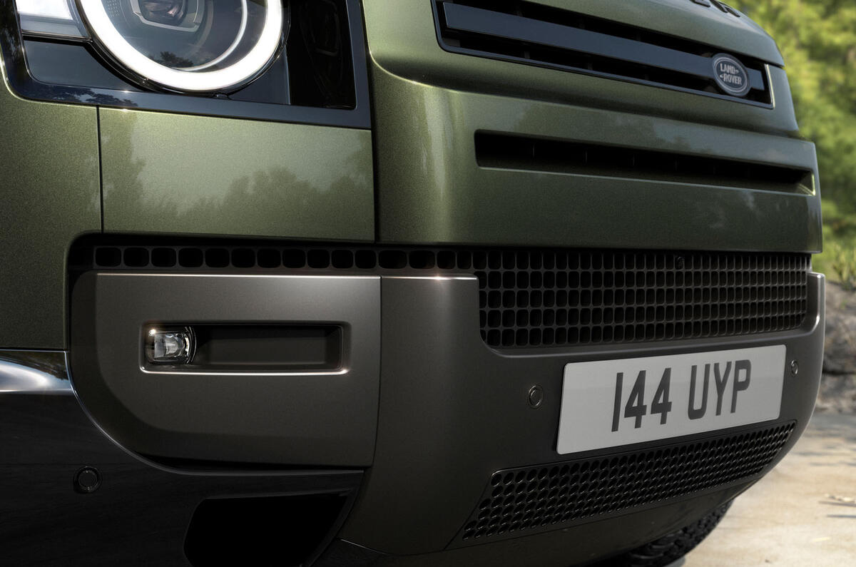 2026 Land Rover Defender satin front bumper