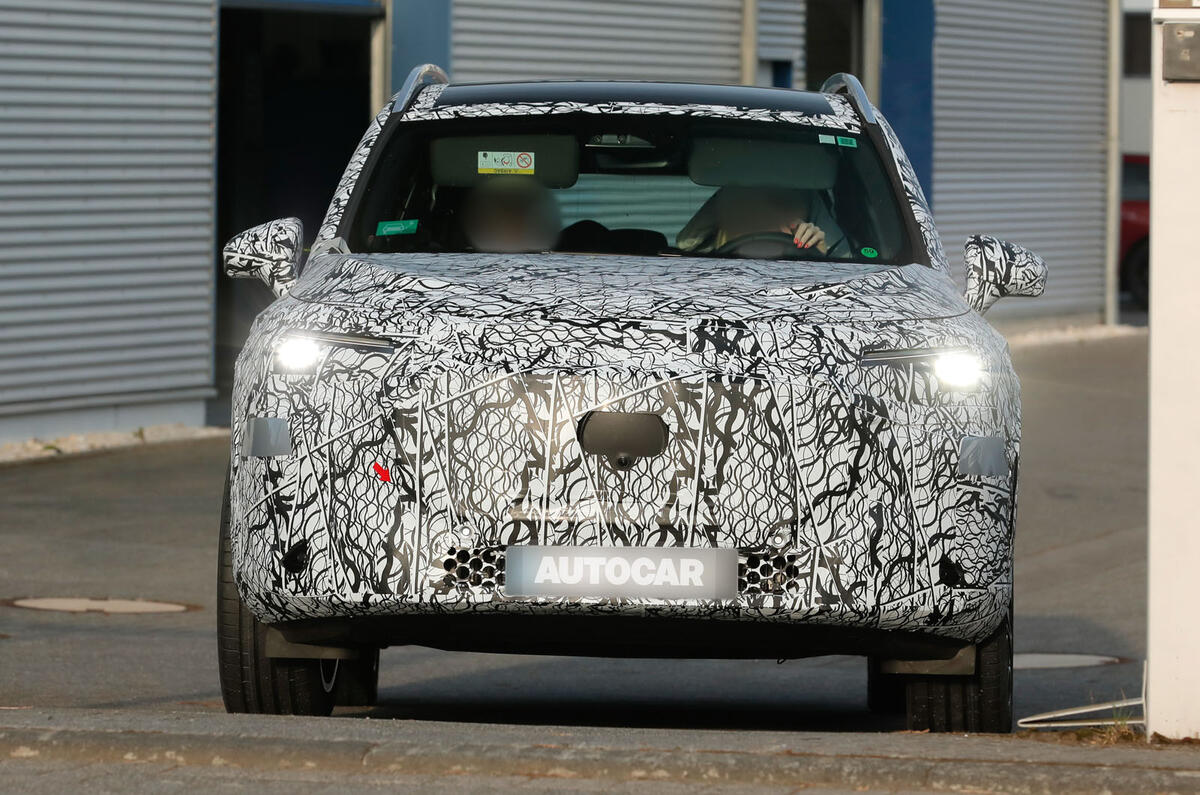 2026 Mercedes Benz GLB camo front 2026 Mercedes Benz GLB camo front
