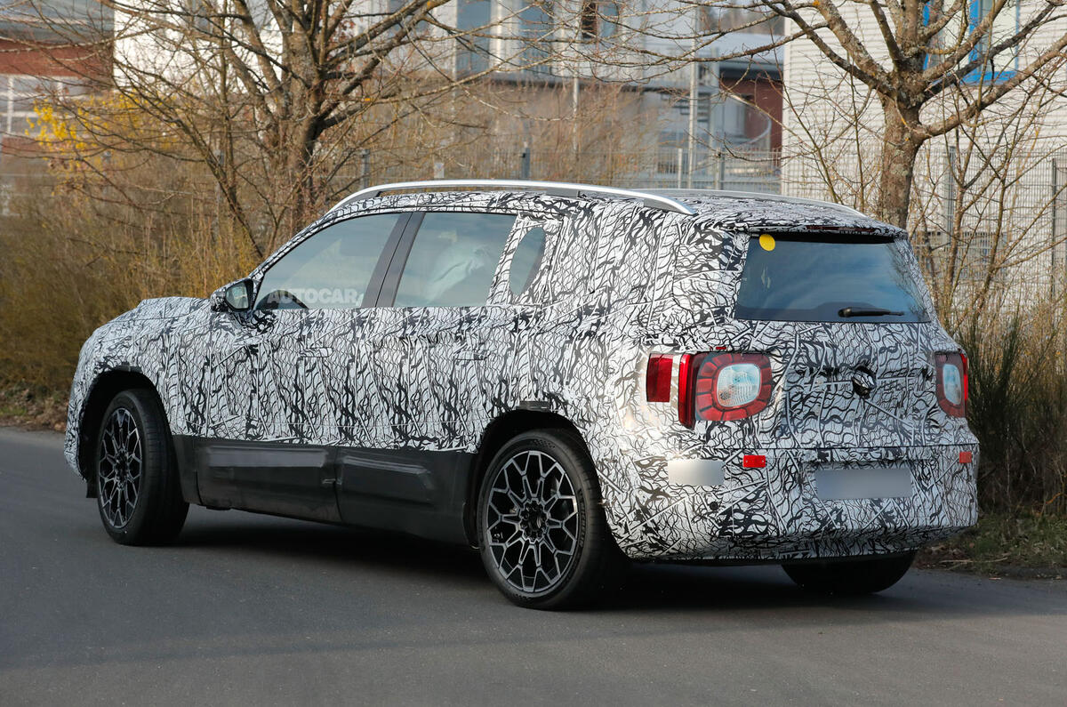 2026 Mercedes Benz GLB camo rear quarter 2026 Mercedes Benz GLB camo rear quarter