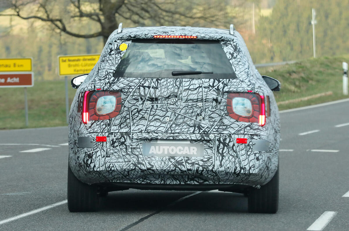 2026 Mercedes Benz GLB camo rear 2026 Mercedes Benz GLB camo rear